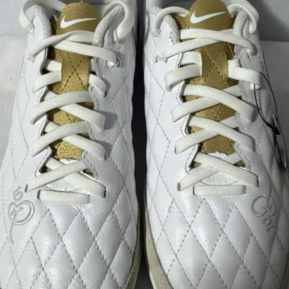 Nike Legend 7 Ronaldinho Indoor White Gold AQ2217-171 Mens 7.5 R10